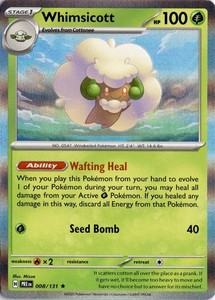 Whimsicott 008/131 Prismatic Evolutions Holo Rare