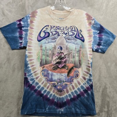 Liquid Blue Size Medium Grateful Dead Carpet Ride Blue Tie Dye T Shirt 2001