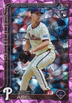 MICK ABEL TOPPS UPDATE ROOKIE PINK DIAMANTE FOIL RC PHILLIES #US-127 2025 25