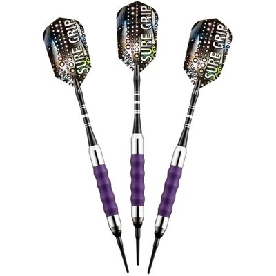 Viper Sure Grip Soft Tip Darts - Dartboard Game Accessory - Purple - 18 Grams