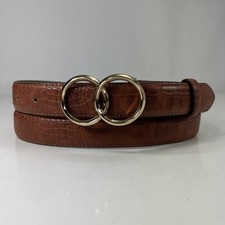 EXPRESS Brown Synthetic Leather Belt - Women's Size 40
