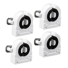 4Pcs T8 Fluorescent Light Holder G13 Base Non-Shunted Lamp Socket AC 500V 2A