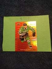 2023-24 Upper Deck Allure Color Flow Wyatt Johnston #CF-14 Red Orange