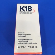K18 Biomimetic HairScience Leave-In Molecular Repair Hair Mask 1.7 oz