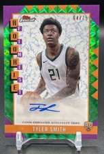 2024-25 Finest #RFA-TSM Tyler Smith Finest Autographs Green Geometric /75