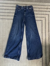 Free People We The Free Wide Leg Jeans Women s Size 25 Dark Wash High Rise