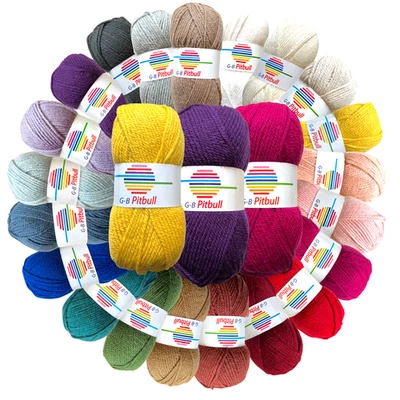 GB WOLLE 40% Wolle Pitbull Strickgarn Häkelgarn stricken Schal Mütze Pulli weich & warm