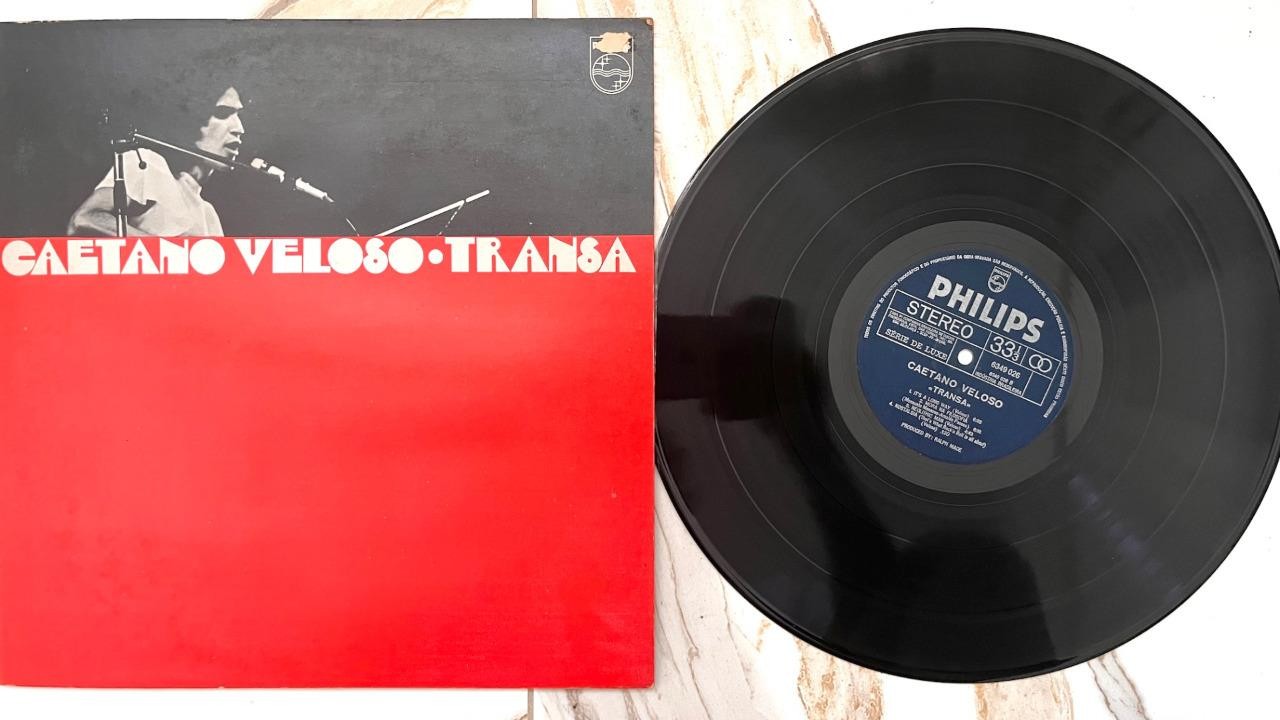 CAETANO VELOSO Transa BRAZIL MPB RE GTFOLD LP VG++ HEAR