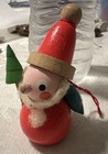 Vintage Steinbach Santa Christmas Ornament with Tree and Bag on Back Old Label — photo 1