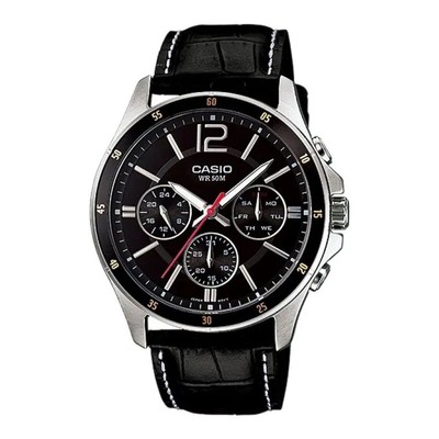 Casio Orologio Da Polso Nero, Dimensioni 50.5 × 48.1 × 13.6 Mm, Design Sportivo E Resistente