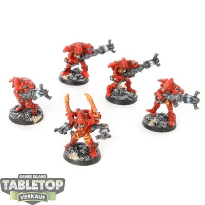 Aeldari - 5 Warp Spiders klassisch - bemalt