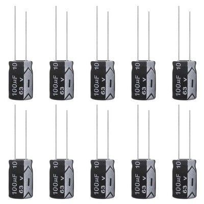 Kondensatoren 100uF 63V Elko Elektrolytkondensator 8x12mm Packung 10 Stück