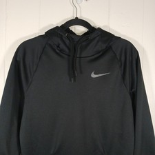 Nike Therma Hoodie Dri-Fit Hooded Sweatshirt Men's Small Black Pullover 932022