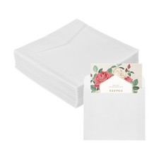 120er Pack Transparentpapier, 4x4 Zoll Umschl&auml;ge f&uuml;r Vellum Jackets