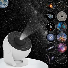 Star Projector, Planetarium Light Galaxy Projector, Night Light with 12 Repla...