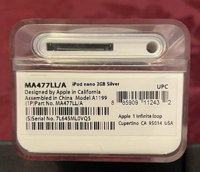 Apple iPod nano 2GB シルバー　プジョー Apple iPod nano 2nd Generation Silver (2 GB) Good Condition