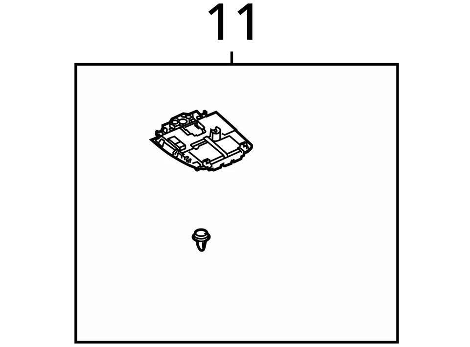 2003-2014 Volvo Xc90 console teto superior luz cúpula interior UF9A4 - Imagem 4 de 4