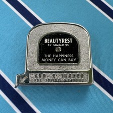 Vintage Advertising Simmons BeautyRest 8 foot tape measure Made In The USA!