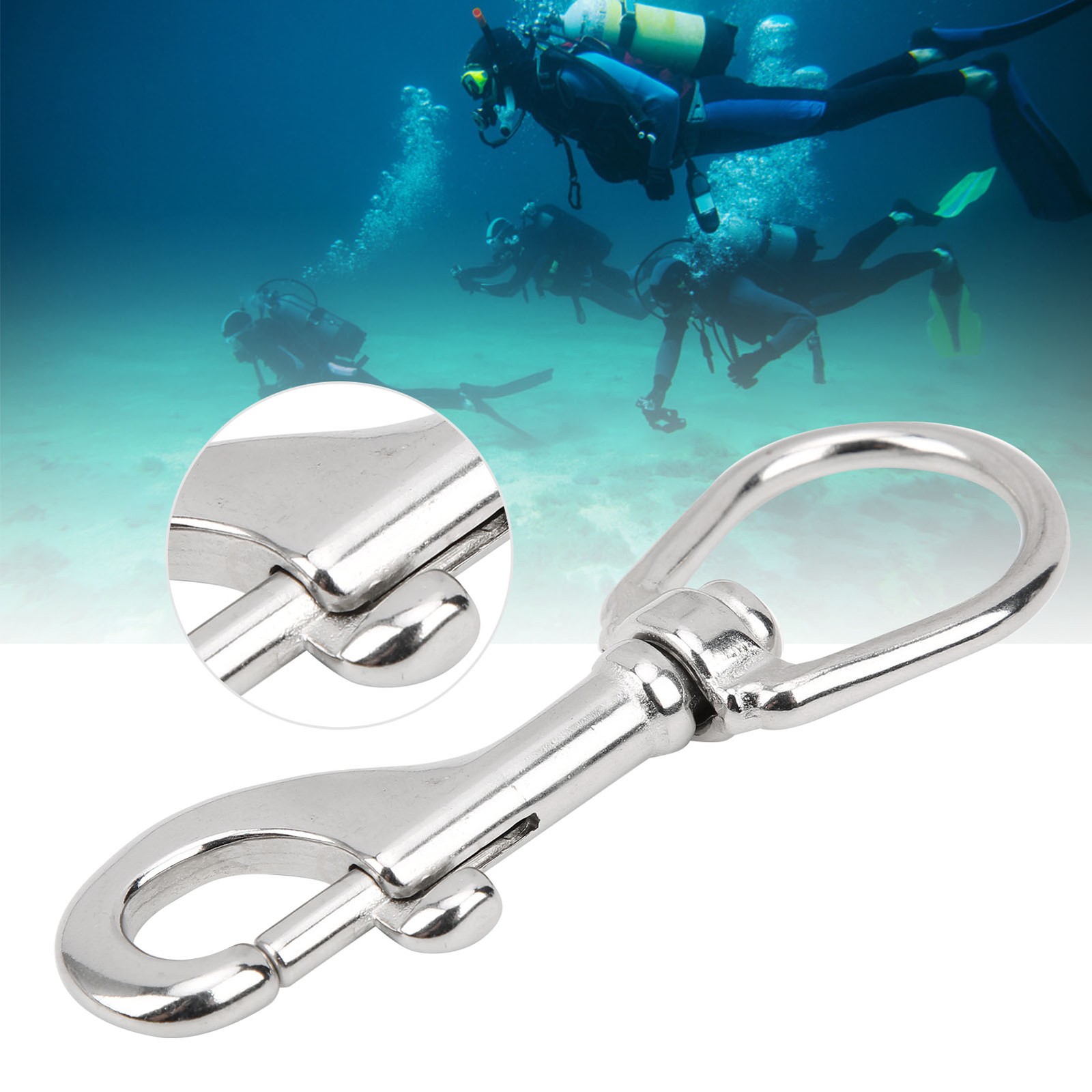 Rotating Snap Hook 316 Stainless Steel Single Head Outdoor Activities Diving