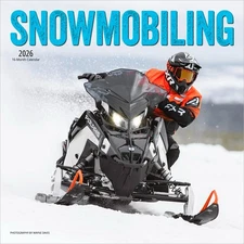 Snowmobiling | 2026 12x24" (Hanging) Monthly Square Wall Calendar