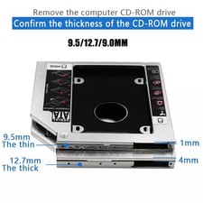NEW HDD Universal CD/DVD Caddy SATA to SATA Hard Drive-Adapter For Laptop  Q3N8