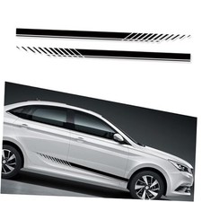 2 PCS Car Side Sports Racing Stripes Stickers, Personalized Car Body Side