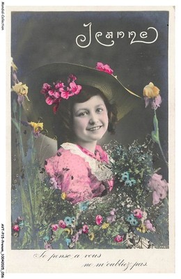 AVTP15-0875-FIRST NAME - JEANNE - I AM THINKING OF YOU - DO NOT FORGET ME