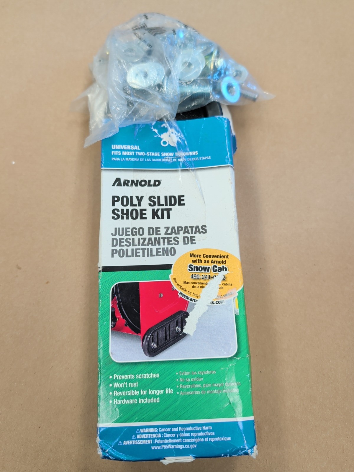 Universal Replacement Poly Slide Shoe Set For Most Two And Three Stage Snow Blow