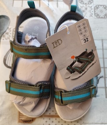 grau/türkise Outdoor-Sandalen in Größe 32 von  L & D - neu