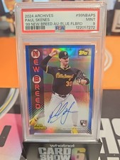 2024 Archives Paul Skenes New Breed Rookie Auto Blue /25 PSA 9