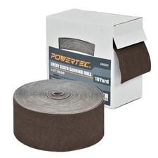 Emery Cloth Sandpaper Roll 120 Grit 1-1/2" x 10 Yards Aluminum Oxide 49000