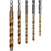 Yato Metall Spiralbohrer Satz 5Tlg 4-10Mm Hss Titanbeschichtet Sechskant Set