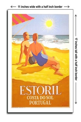 1956 Estoril Costa do Sol Portugal - 11x17 Poster