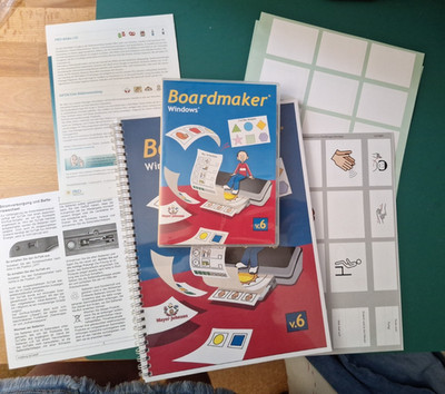 Boardmaker 6 Windows Original CD, Lizenz, Ergänzungen CD und Benutzer Handbuch