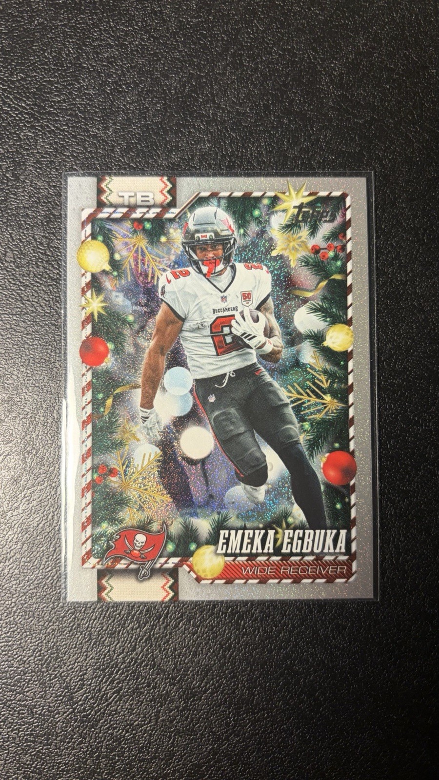 Emeka Egbuka 2026 Topps Holiday Glitter Holiday #94