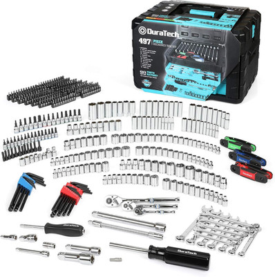 497-teiliges Mechaniker Werkzeug Set mit 90 Zähne Ratsche