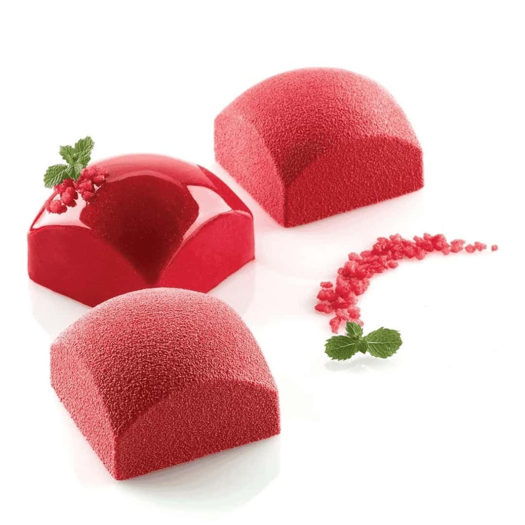Silicone Mold For Desserts Single Portion Square Spheres - Silikomart