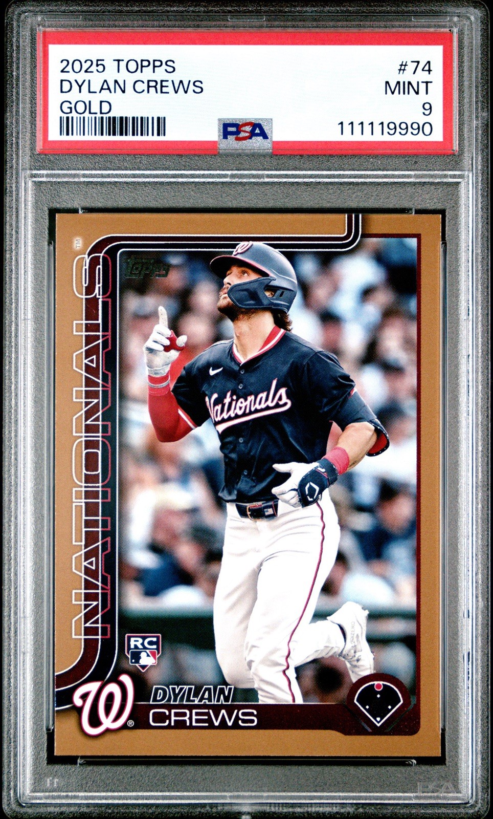 2025 Topps Series 1 - Dylan Crews #74 Gold /2025 (RC)