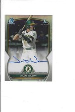 JACOB WILSON 2023 BOWMAN CHROME DRAFT REFRACTOR 1ST,S/P CARD