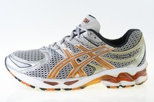 Scarpe da corsa uomo ASICS Gel-Kayano 16 grigio/argento/arancione T000N taglia UK 11