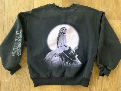 Taylor Swift  The Eras Tour Black Crewneck Sweater Youth Small YS