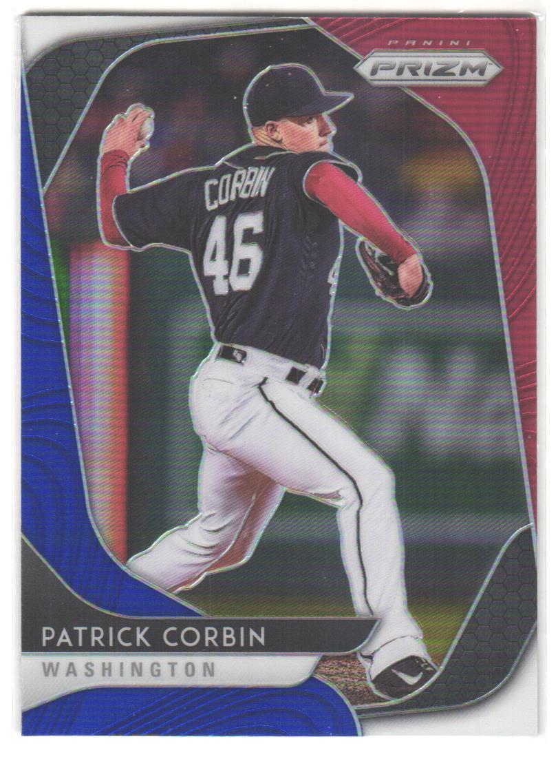 2020 Panini Prizm Patrick Corbin #187 Red, White and Blue Prizm