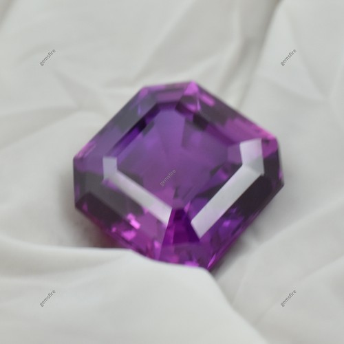 INCREÍBLE Piedra preciosa suelta de tanzanita púrpura natural corte cuadrado 13,15 quilates CERTIFICADA - Imagen 5 de 13