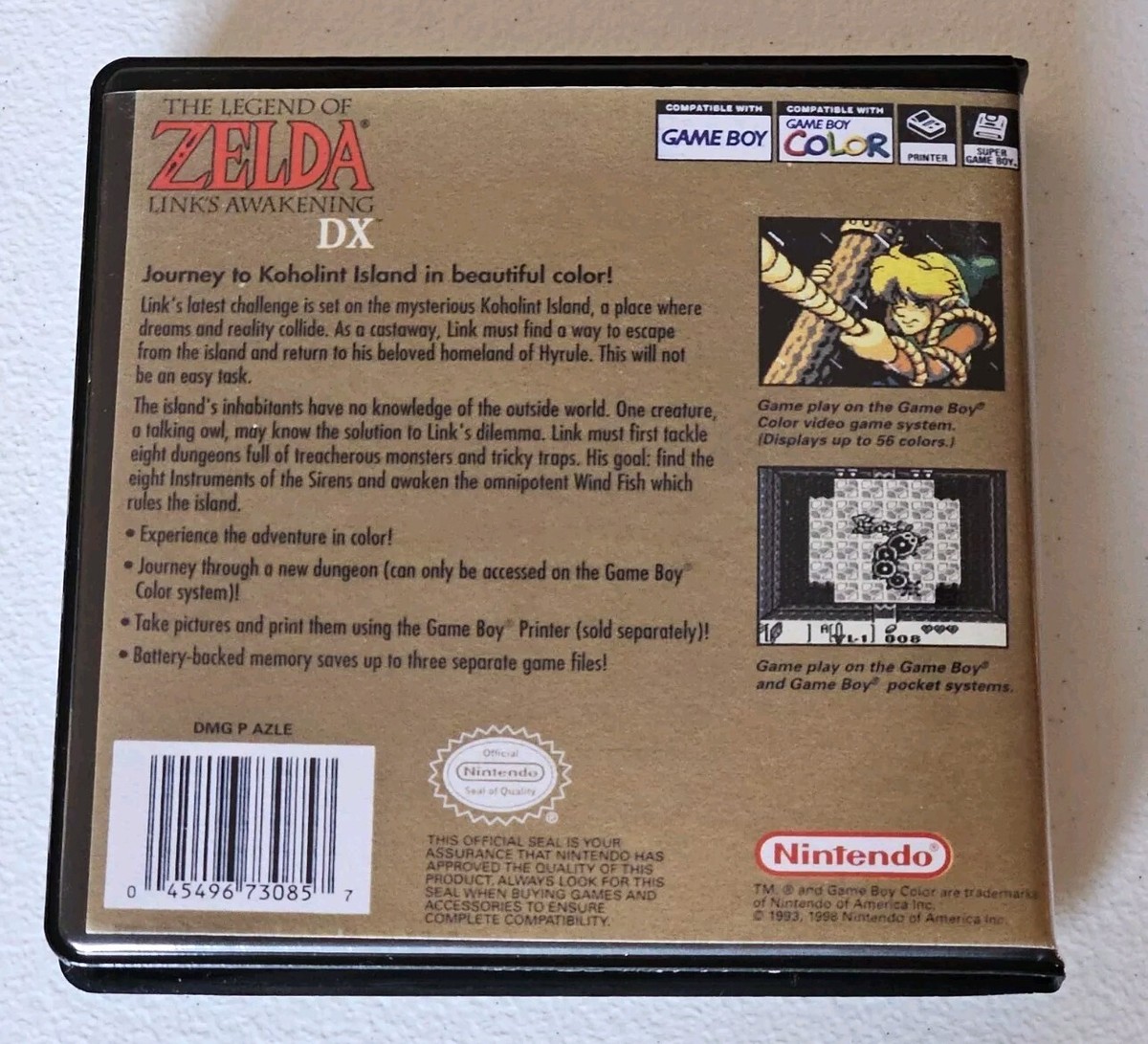 The Legend Of Zelda Link's Awakening DX CASE ONLY Game Boy Color