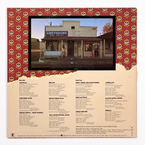 Emmylou Harris - Elite Hotel Vinyl LP 1975 - Picture 2 of 4