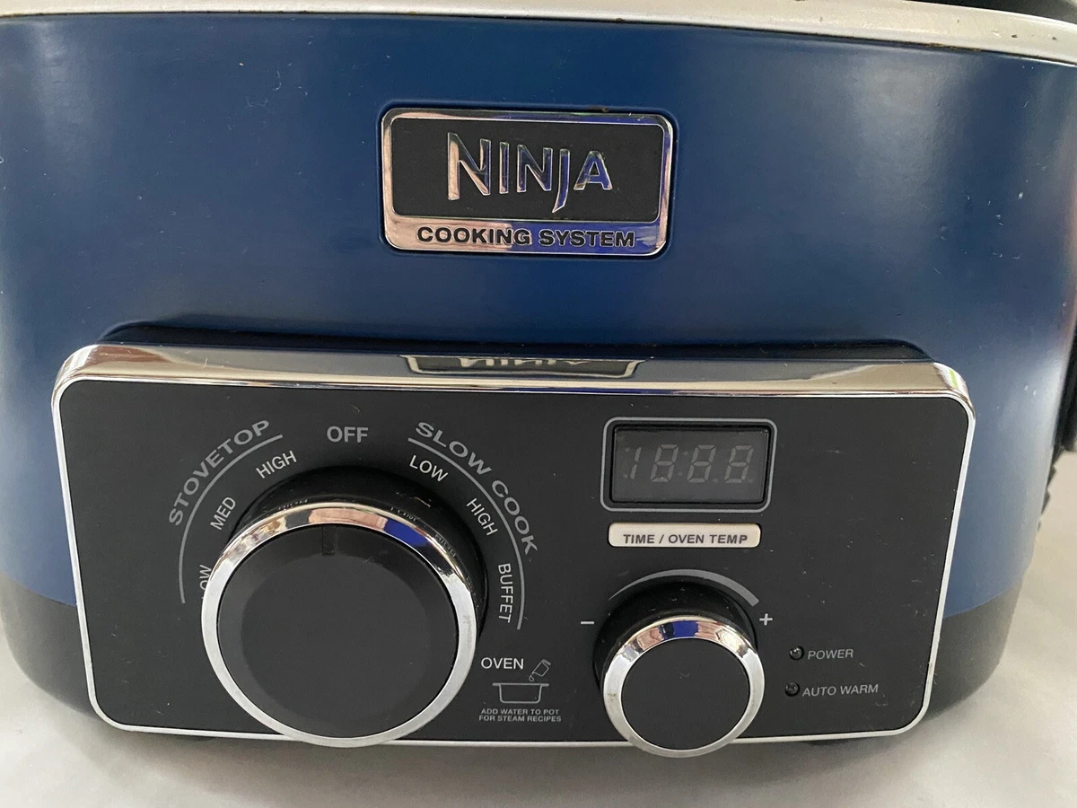 NINJA 3 in 1 Cooking System MC702Q2 1200W Multicooker 6 Quart Blue