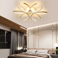Modern LED Ceiling Light Chandelier Pendant Fixture Dimmable Lamp Living Room