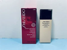 SHISEIDO - SHEER AND PERFECT FOUNDATION - SPF 18 - O80 - DEEP OCHRE -NEW & BOXED
