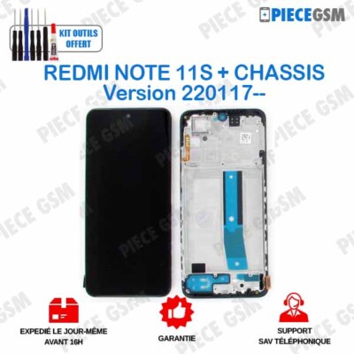 ECRAN LCD + VITRE TACTILE POUR XIAOMI REDMI NOTE 11 / 11s + OUTILS