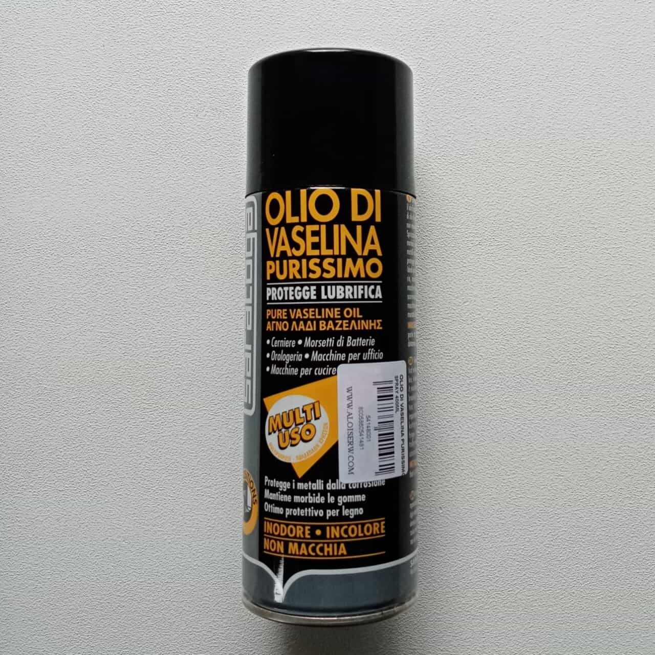 Saratoga 400ml olio di vaselina purissimo spray lubrificante e protettivo